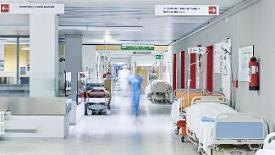 Schmuckbild zum Projekt EKGe: Blick in einen Krankenhausflur